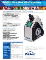 Thermostat Auto Abbe refractometer Brand|Abbe Mark III Refractometer Brochure .